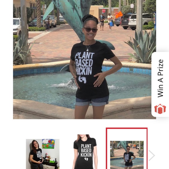 Plant Based Drippin’ Maternity Tee - Picture 5 of 6